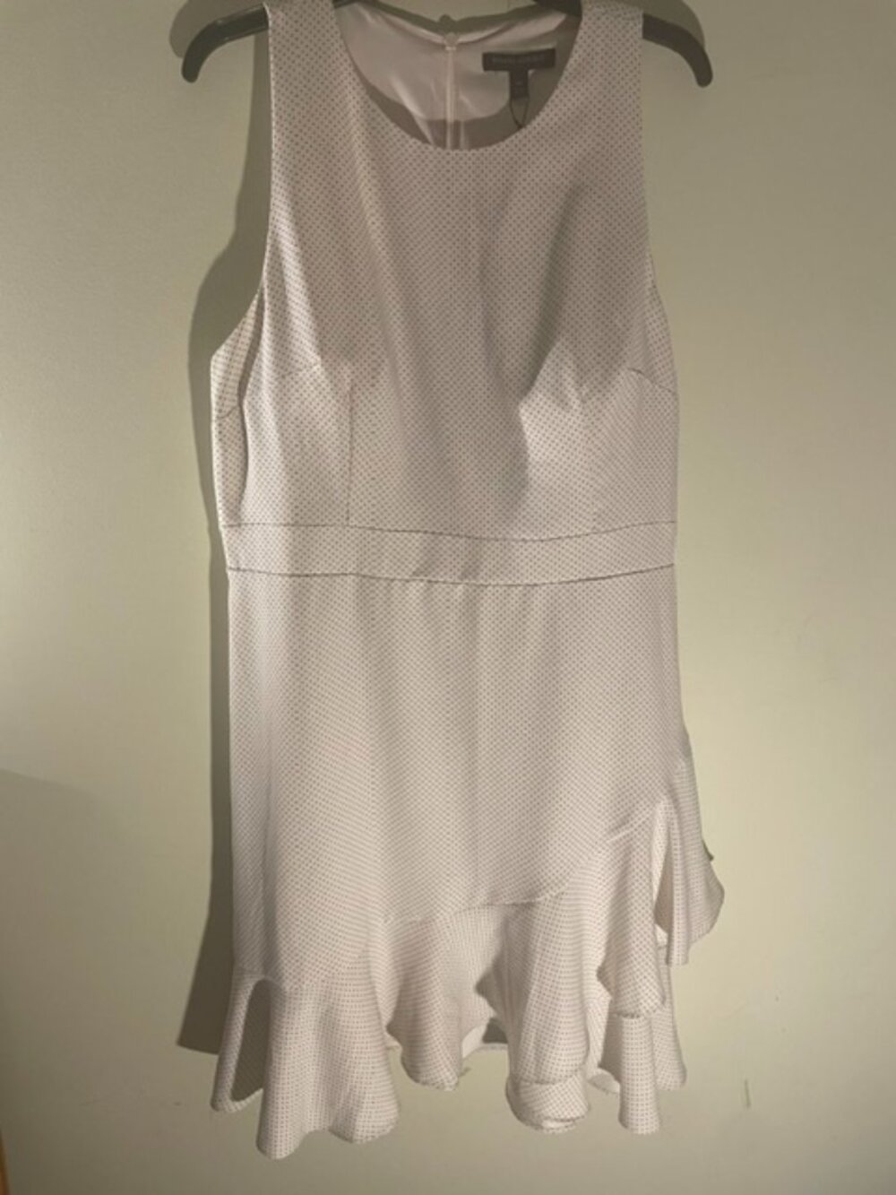 Banana Republic Polka Dot Ruffle Hem Sheath Dress NWT Size 14